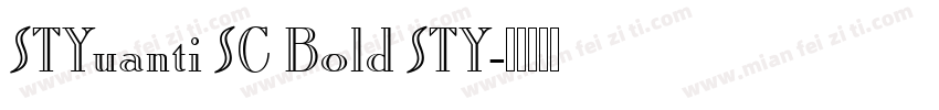 STYuanti SC Bold STY字体转换